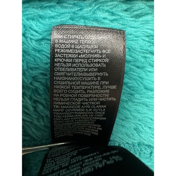 The North Face Jacket Women’s M Osito 2 Teal Blue Fuzzy High Loft Fleece FA15‎ - Picture 13 of 14